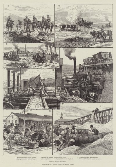 Nitrate Works in Chile by Melton Prior